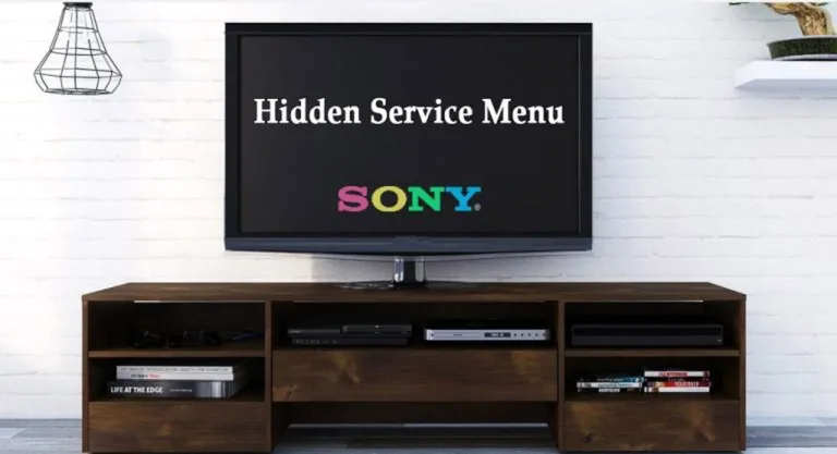منو مخفی تلویزیون سونی