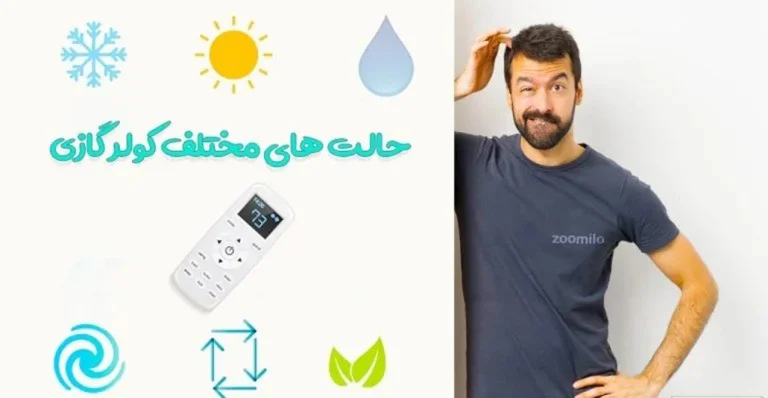 حالت های مختلف کولر گازی