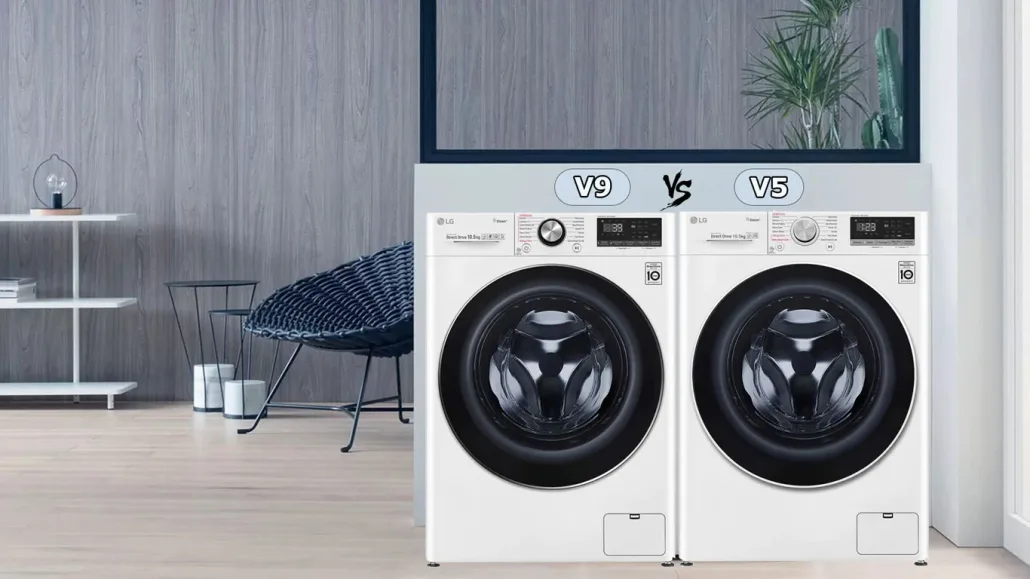 مقایسه لباسشویی ال جی V9 با V5