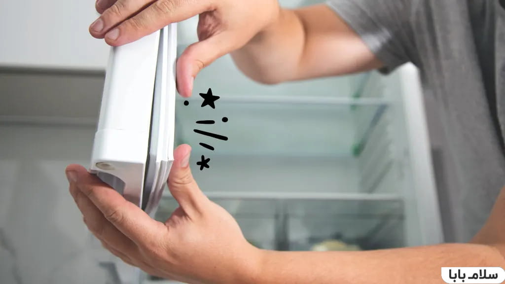 کثیف یا معیوب بودن لاستیک دور درب